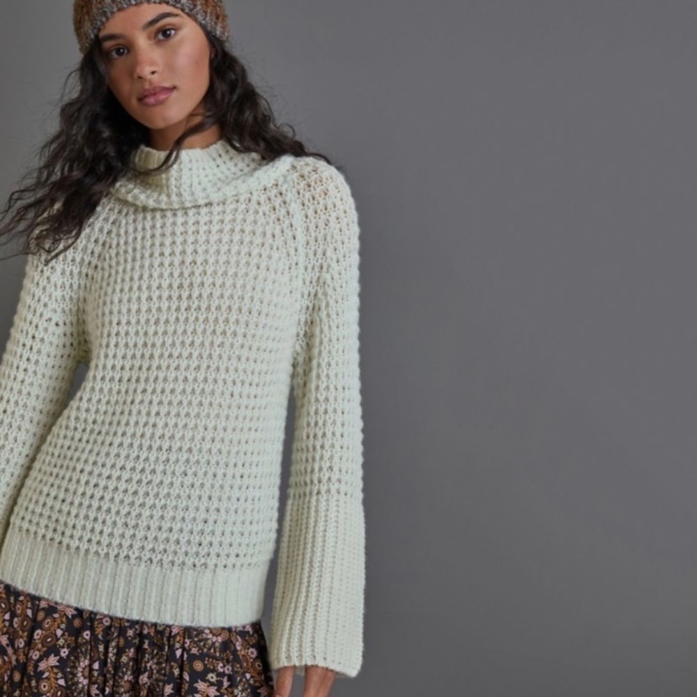 NWT Anthro Maeve Dionne Knit Bell Sleeve Sweater